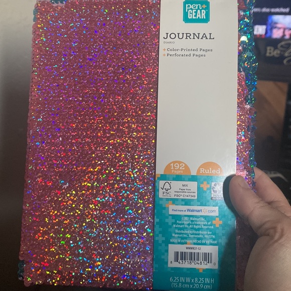 New Sparkling Journal Pink and Blue with white note book paper . - Picture 8 of 8